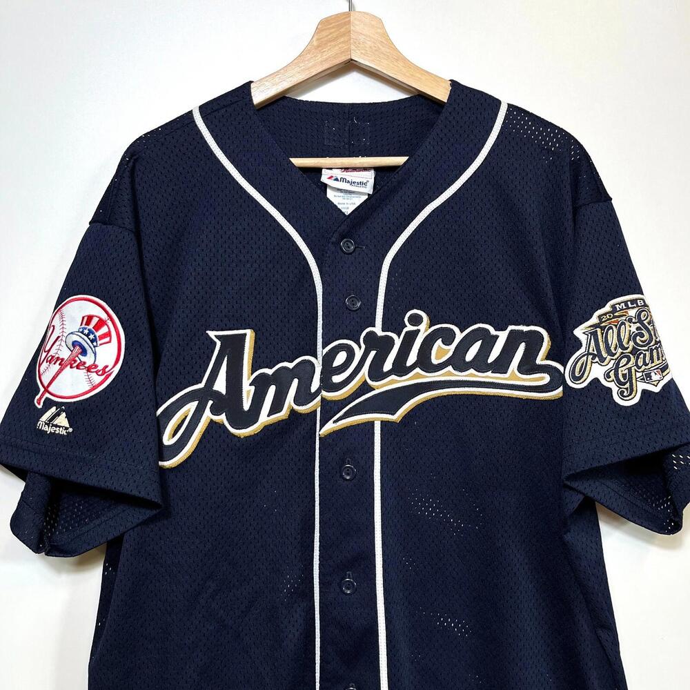 Vintage 2002 MLB New York Yankees All Star Game Majestic Jersey XL #25 Giambi